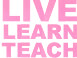  Teachers Live Learn Pink Glitter Vinyl 